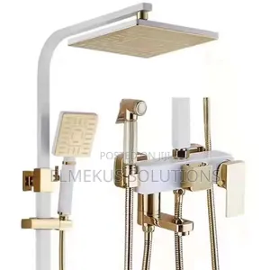 White and Gold High Grade Shower