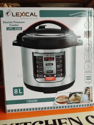 Lexical Professional Electric Pressure Cooker 1300watts 8L