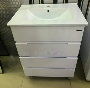 White PVC Cabinet Basin