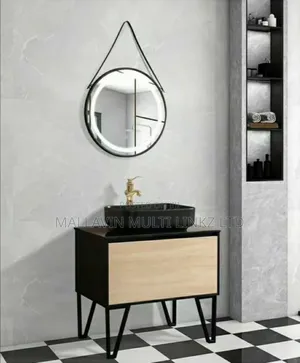 Cabinet Basin Sets With Modern Led Mirrors