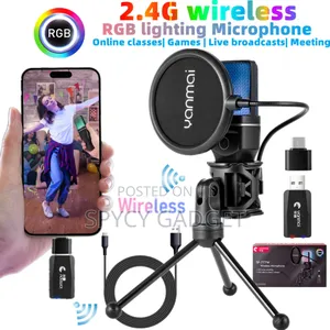 Yanmai SF-777W 2.4G Wireless Gaming Desktop Microphone