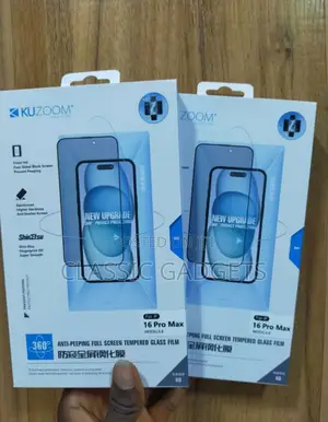 Clear and Privacy Screen Protector for iPhone 16 Pro Max