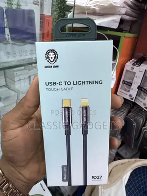 Green Lion Braided Type-C to Lightning Touch Cable 1M PD 27W