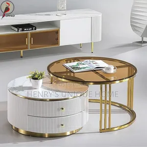 Unique Center Table White Color 