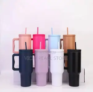 Stainless Stell Vaccum Cup With Straw