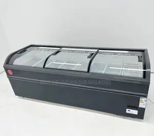 7ft Industrial Supermarket Island Freezer/Display Freezr-23c