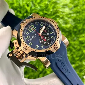 Original Graham Chronograph Blue Rubber Strap Watch