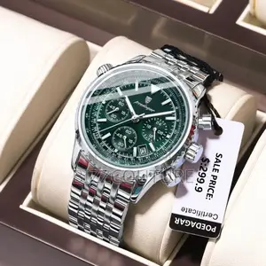 Original Poedagar Chronograph Silver Chain Watch in Store
