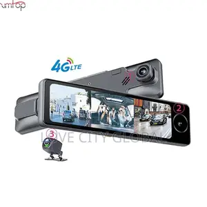 4G 3CH Dash Cam Android Auto, Mirror Video Loop Record ADAS