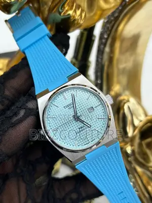 Original Tissot 1853 PRX Blue Rubber Strap Watch in Store