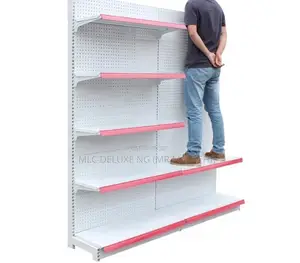 Heavy Duty Supermarket Shelves (Red,Blue,Green) Solid Shelve