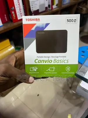 Toshiba Canvio Basics 500gb Portable External HDD Black