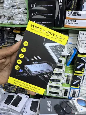 11 in 1 Usb C Hub Type C Adapter Hdmi Vga Rj45 Lan Hub