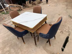 Sophisticated Leather Dining 4sitter