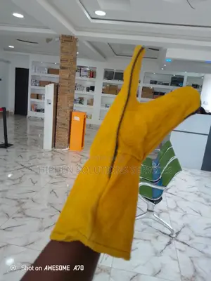 Yellow Chemical Resistant Safety Gloves