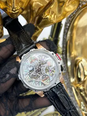 Original Hanboro Mechanical Automatic Black Leather Watch
