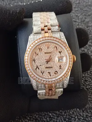 Original Rolex Date-Just Gold Mix Silver Chain Watch