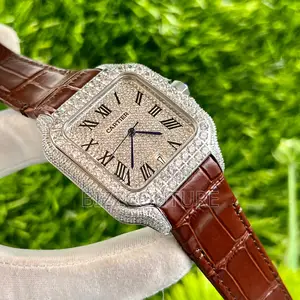 Original Cartier Brown Leather Watch Is Available in Store