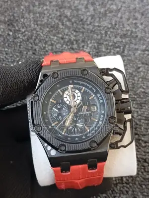 Original Audemars Piquet Mechanical Red Leather Watch