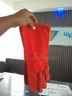 Leather Safety Hand Gloves 7 Inch Finger