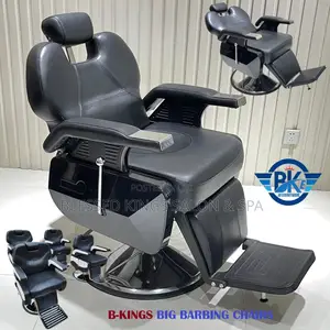 Big Black Barbing Chairs