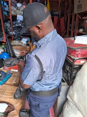 Security Uniform. Cap, Uniform, Belt, Boot