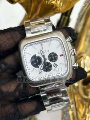 Original Gucci Chronograph Silver Chain Watch Is Available