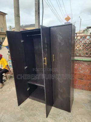 Wooden Three Door Wardrobe Made With Imported HDF Wood