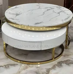 Two in One Marble Centre Table With Drawer