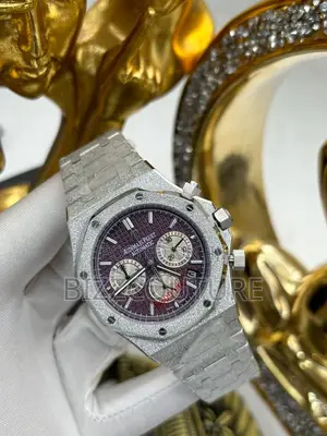 Original Audemars Piquet Chronograph Silver Chain Watch