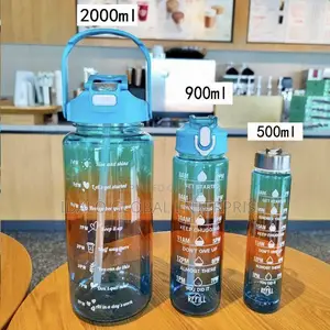 3 in 1 Transparent Sport Water Bottle