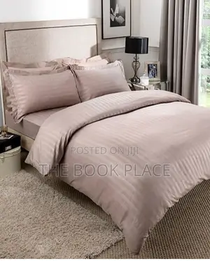 Nude Stripe Plain Bedding