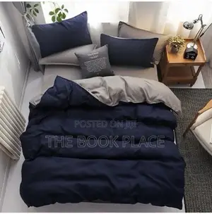 Blue /Ash Cotton Bedding Set