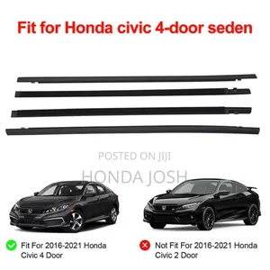 Door Crome Window Rubber Seal 2016-2020 Model Honda Civic