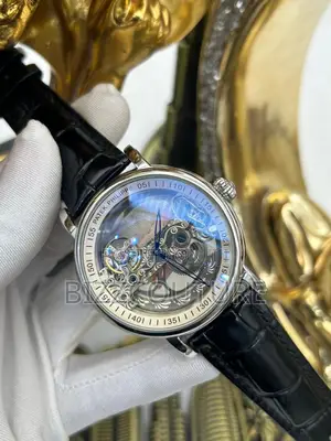 Original Patek Philippe Mechanical Black Leather Watch