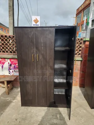 Wooden Three Door Wardrobe Made With Imported HDF Wood