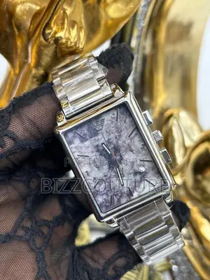 Original Emporio Armani Chronograph Silver Chain Watch