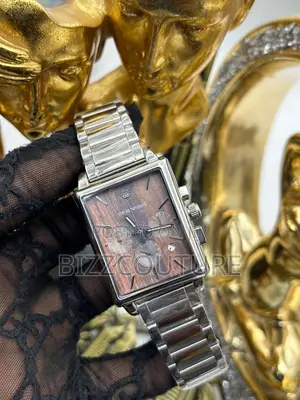 Original Emporio Armani Lady Chronograph Silver Chain Watch