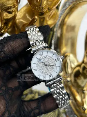 Original Emporio Armani Lady Silver Chain Watch Is Available