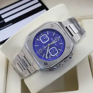 Original Bells Ross Chronograph Silver Chain Watch