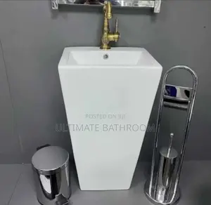Free Standing White Basin