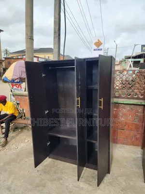Wooden Three Door Wardrobe Made With Imported HDF Wood