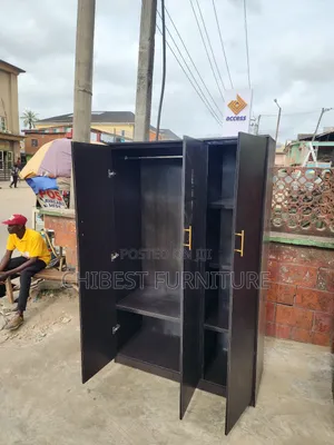 Wooden Three Door Wardrobe Made With Imported HDF Wood