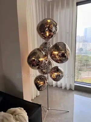 2024 New Creative Gold Art Lava Led Floor Lamp