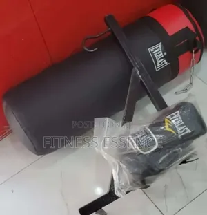 Original Punching Bag, Punching Bag Hanger and Glove