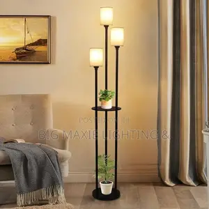 Modern Floor Lamps for Living Room, 3-Lights Standing Lamp