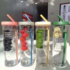 Detox Infuser Water Bottle With Straw