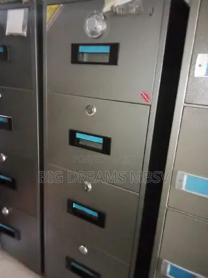 Flt Black 4 Drawer Analogue Fireproof Safe