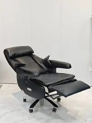 New Modern Executive Office Leather Chair With Footrest