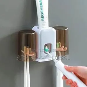 Multifunctional Toothbrush Holder With Toothpaste Dispenser
